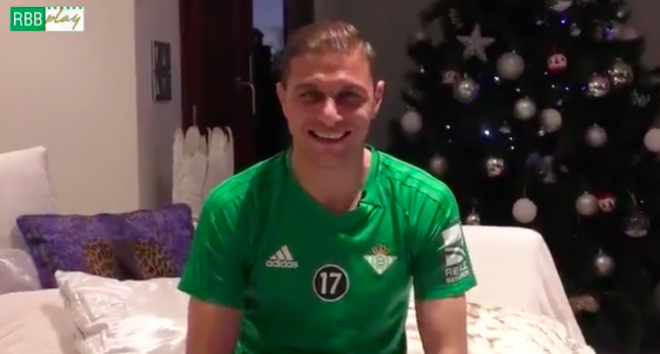 Joaquín dio el mensaje navideño del Betis.