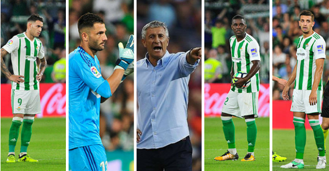 Los lesionados del Betis.