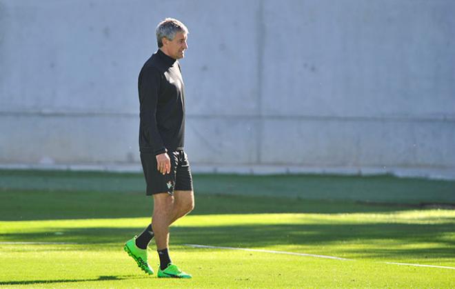 Setién en un entrenamiento (Foto: Kiko Hurtado).