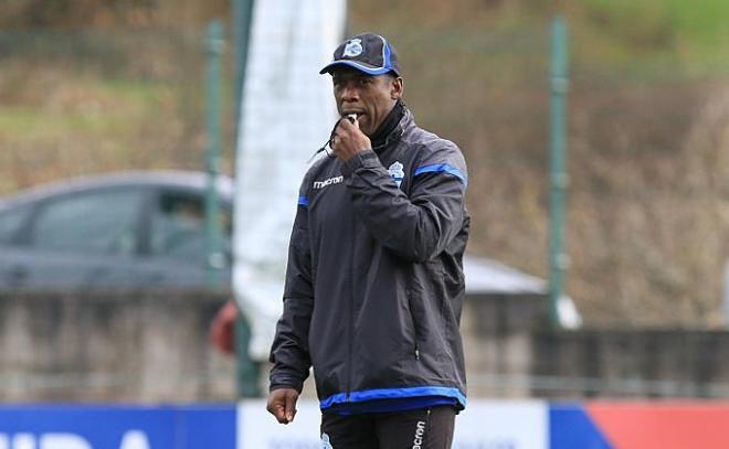 Clarence Seedorf en un entrenamiento del Deportivo (foto: RCD).