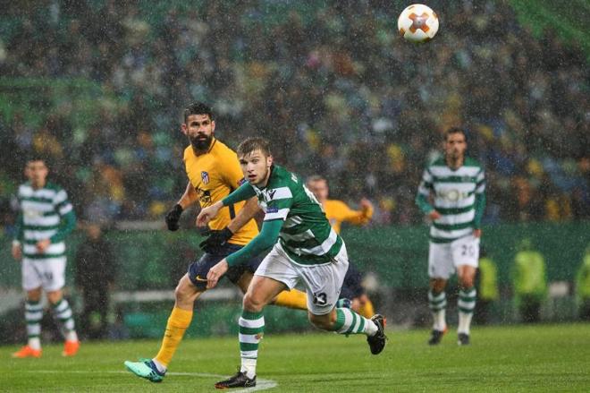 Diego Costa se lesionó ante el Sporting de Lisboa.