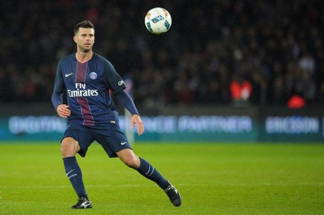 Thiago Motta, en un partido del PSG.