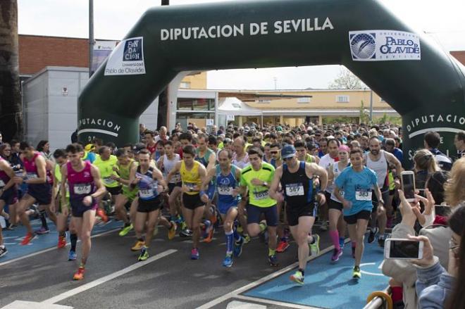 Imagen de la última edición de la Carrera Popular de la UPO.