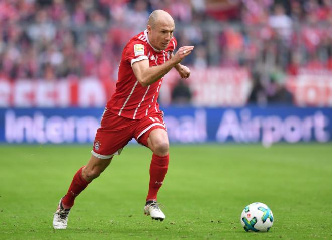 Robben, jugador del Bayern de Múnich.