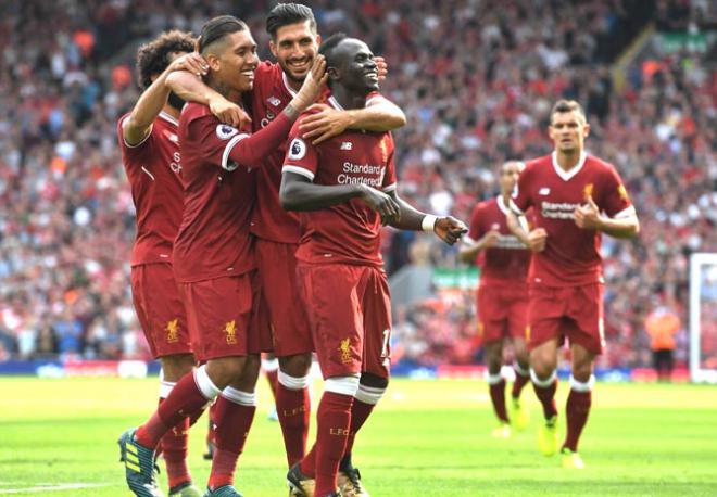 El Liverpool celebra la victoria liguera.