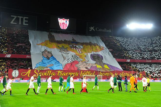 Imagen del derbi del pasado año en Nervión.