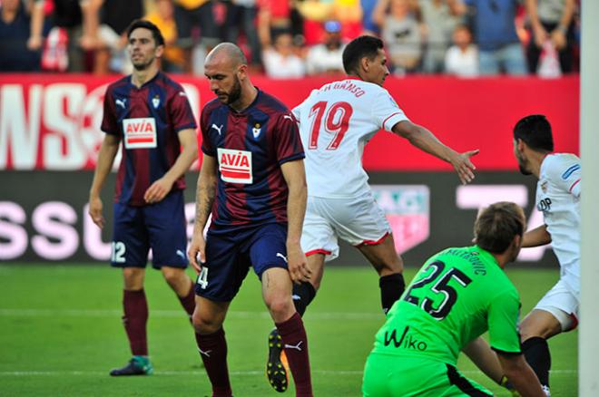 Ganso celebra el primer gol del partido: (FOTO: Kiko Hurtado).