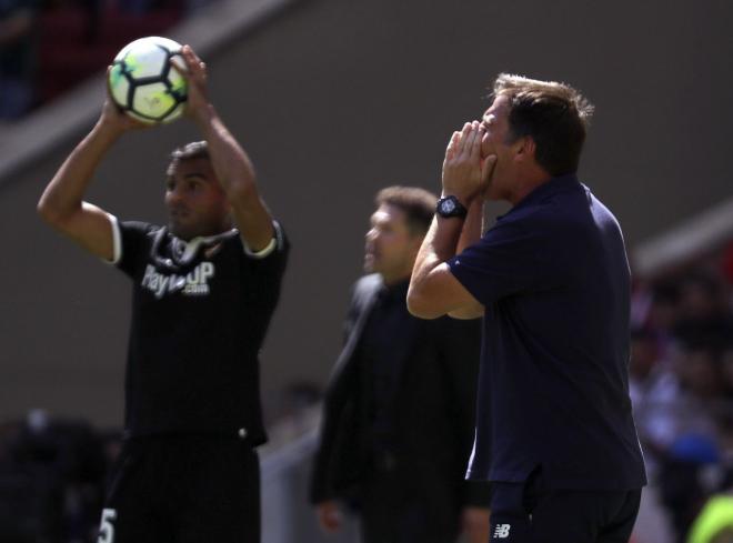 Berizzo, en el Wanda Metropolitano.