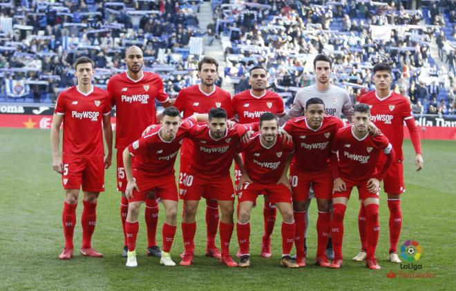 Once del Sevilla en el RCDE Stadium: (Foto: LaLiga).