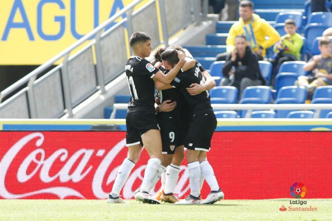 La celebración del primer gol.