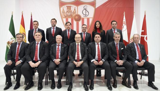 Consejo de administración del Sevilla 17/18. (Foto: SFC).