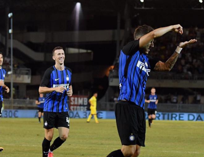 Jovetic, celebrando su gol ante el Villarreal.