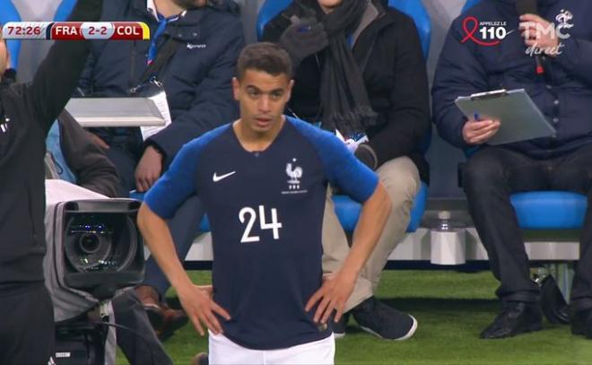 Wissam Ben Yedder con la camiseta de Francia.