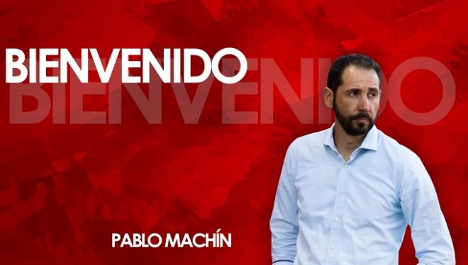 Pablo Machín, dirigiendo al Girona en el Sánchez-Pizjuán.Pablo Machín, nuevo entrenador del Sevilla FC.