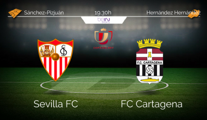 Previa del Sevilla-Cartagena de Copa.