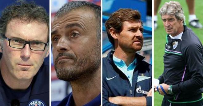 Blanc, Pellegrini, Villas-Boas y Luis Enrique son opciones.