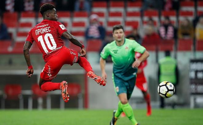 Quincy Promes, delantero del Spartak de Moscú.