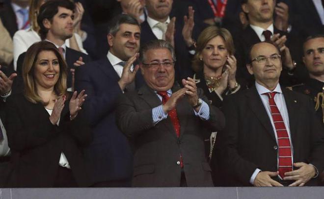 Juan Ignacio Zoido, en un partido del Sevilla (Foto: Kiko Hurtado).