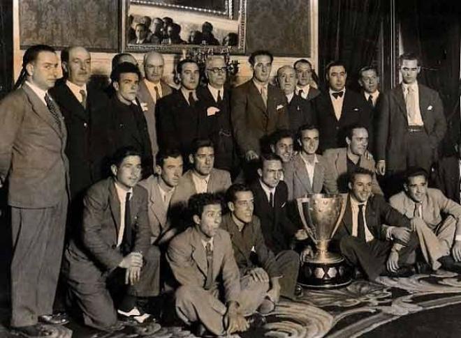 Los campeones de Liga de 1935.