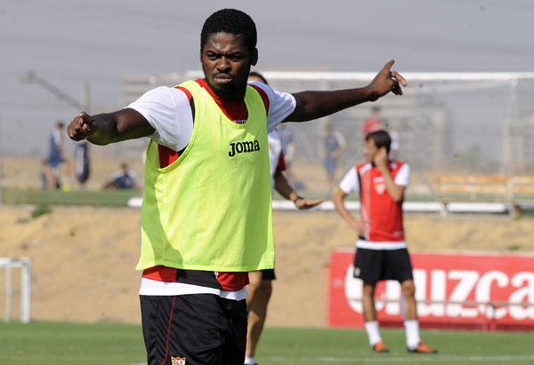 Romaric, en un entrenamiento.