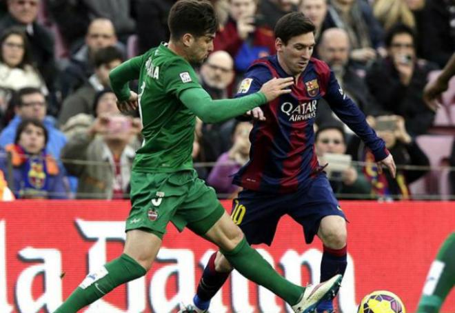 Messi y Neymar fueron una pesadilla para los defensas del Levante UD (Fotos: EFE)