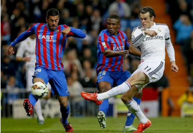 Bale ajustició a un buen Levante con dos goles. (Foto: EFE)