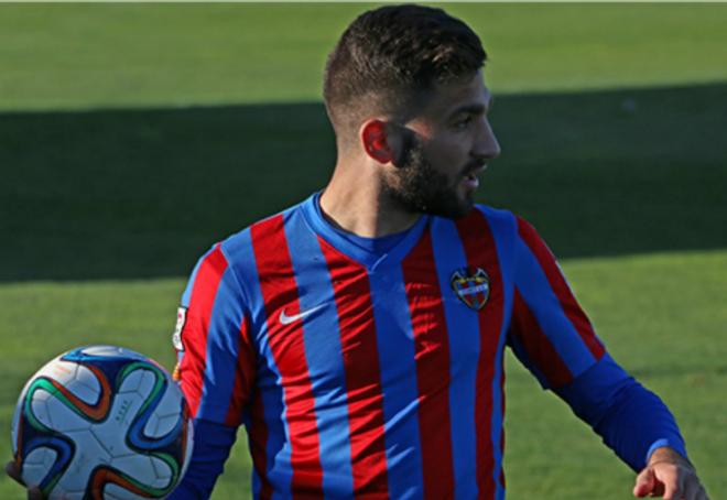 Luca Ferrone, en un partido del Atlético Levante UD (Foto: Iván González)