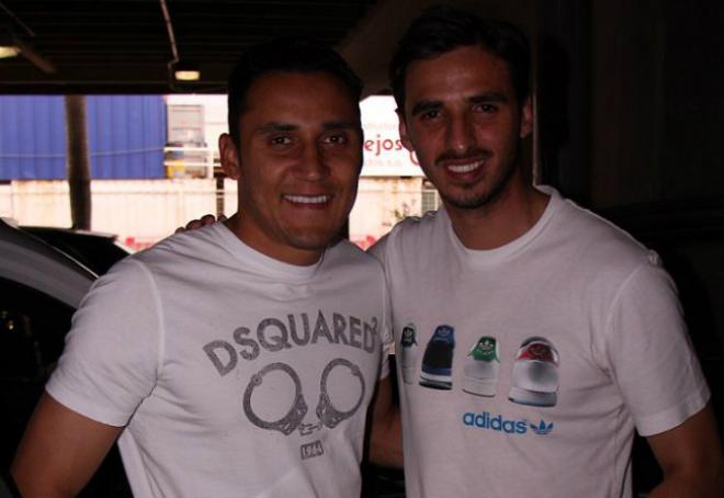 Bryan Ruiz y Keylor Navas en San José para jugar con Costa Rica