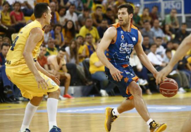 Van Rossom, en el duelo de Valencia Basket ante Herbalife Gran Canaria (ACB)