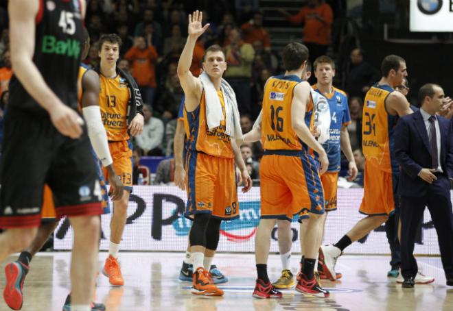 Balance del equipo taronja en Europa tras su eliminación (Foto MA Polo Valencia Basket)