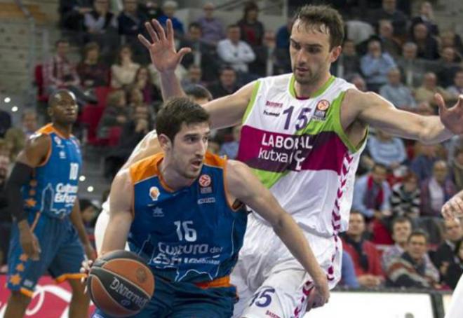 Laboral Kutxa se impuso al Valencia Basket en un partido muy igualado