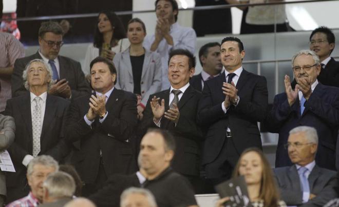 Peter Lim y Salvo en Mestalla