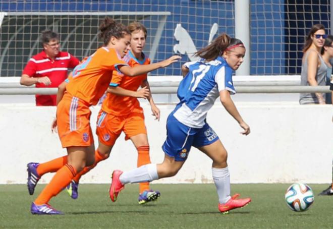 El Valencia Femenino aprovechó sus oportunidades y firmo su segundo triunfo seguido (Fotos: RCD Espanyol)