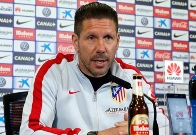 Simeone, en la previa del partido, elogió al Valencia CF y su temporada (Foto Atlético Madrid)