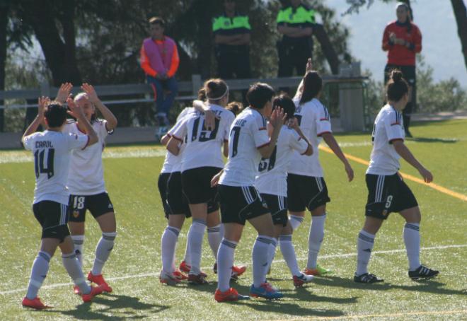 Alegría del Femenino en Madrid, donde venció al Athletic en cuartos de la Copa (J. Navacerrada)