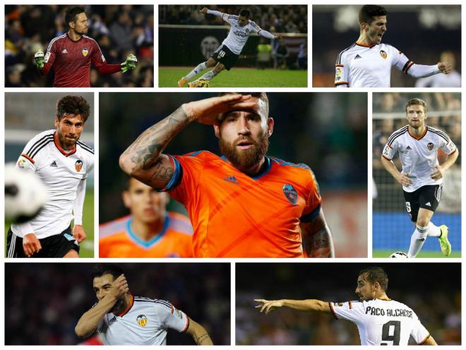 Ocho de los futbolistas que serán la base del futuro Valencia CF de cara a la próxima temporada.