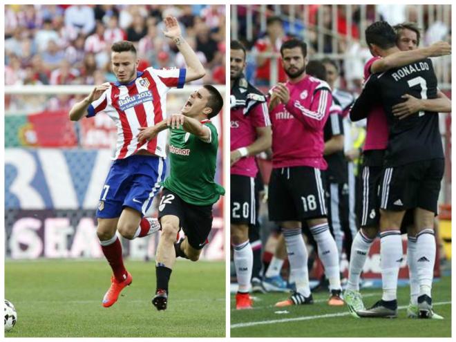 El empate del Atlético y la victoria del Madrid favorecen al Valencia. (Foto: EFE)