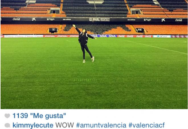 La hija de Peter Lim ya estuvo en Mestalla.