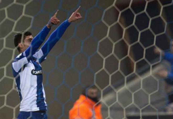 Jairo marcó el gol del Espanyol, próximo rival del Valencia CF en Copa (Foto EFE).