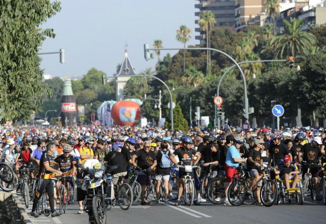 La salida del Día de la Bici en la Alameda (Foto FDM / José Royo)