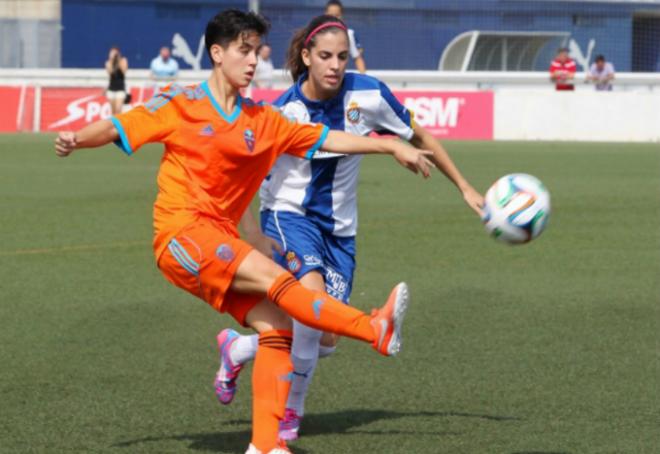 El último enfrentamiento entre el VCF Femenino y el Espanyol se saldó con un 3-1 a   favor del conjunto ché (Foto: RCD Espanyol)