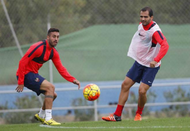 Verza, del Levante UD, en su regreso a los entrenamientos tras superar su lesión