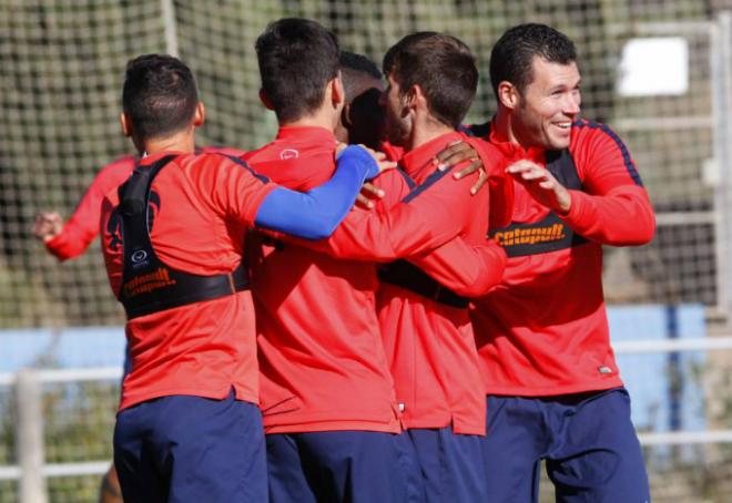 El Levante UD en el último entrenamiento en la Ciudad Deportiva de Buñol