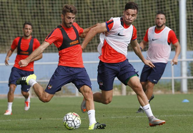 José Mari y Toño jugadores del Levante UD