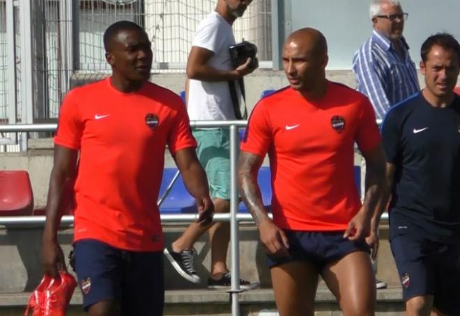 Rafael Martins, en un entrenamiento de esta pretemporada