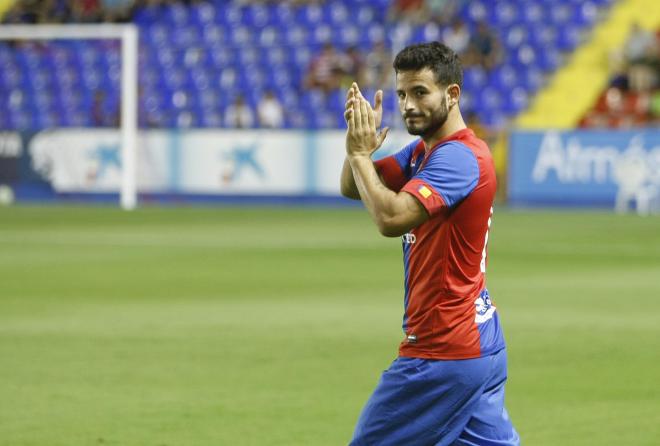 El jugador salió en la segunda parte frente al Eibar