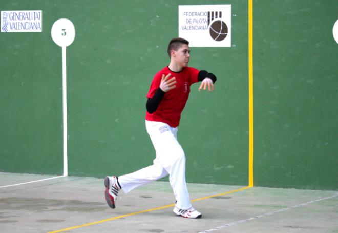 Andrés de Bugarra en el Individual de Frontón Valenciano