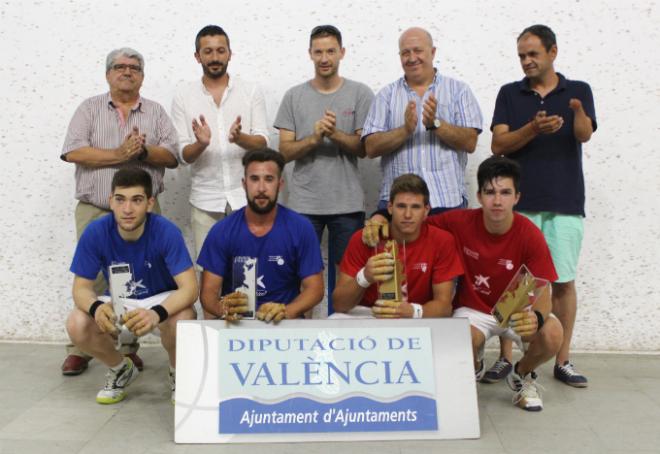 Pablo de Barxeta, Seve de Villanueva de Castellón, Nalda de Piles e Ibiza de Xeraco, finalistas del sub-23 de Raspall