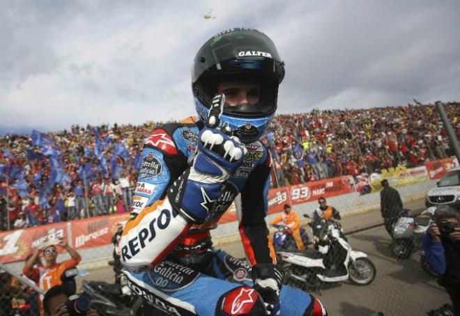 Álex Márquez fue campeón en Valencia.