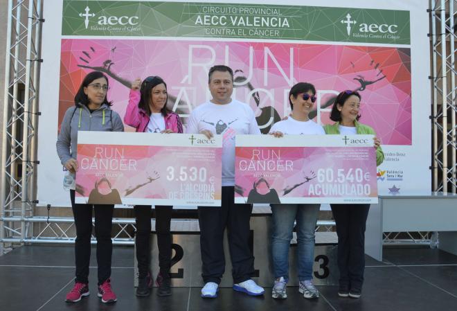 Más euros solidarios contra el Cáncer tras la décima carrera.